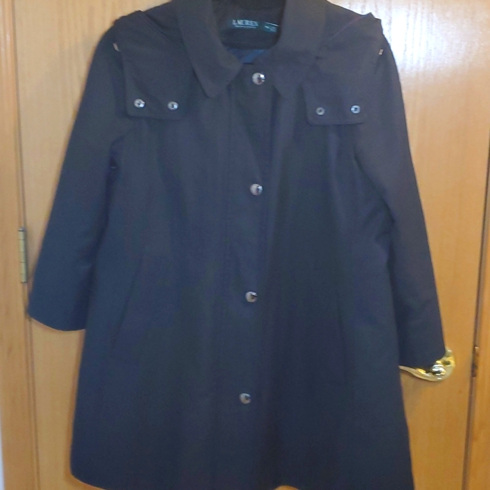 Lauren Ralph Lauren windbreaker/rain type coat with liner and hood